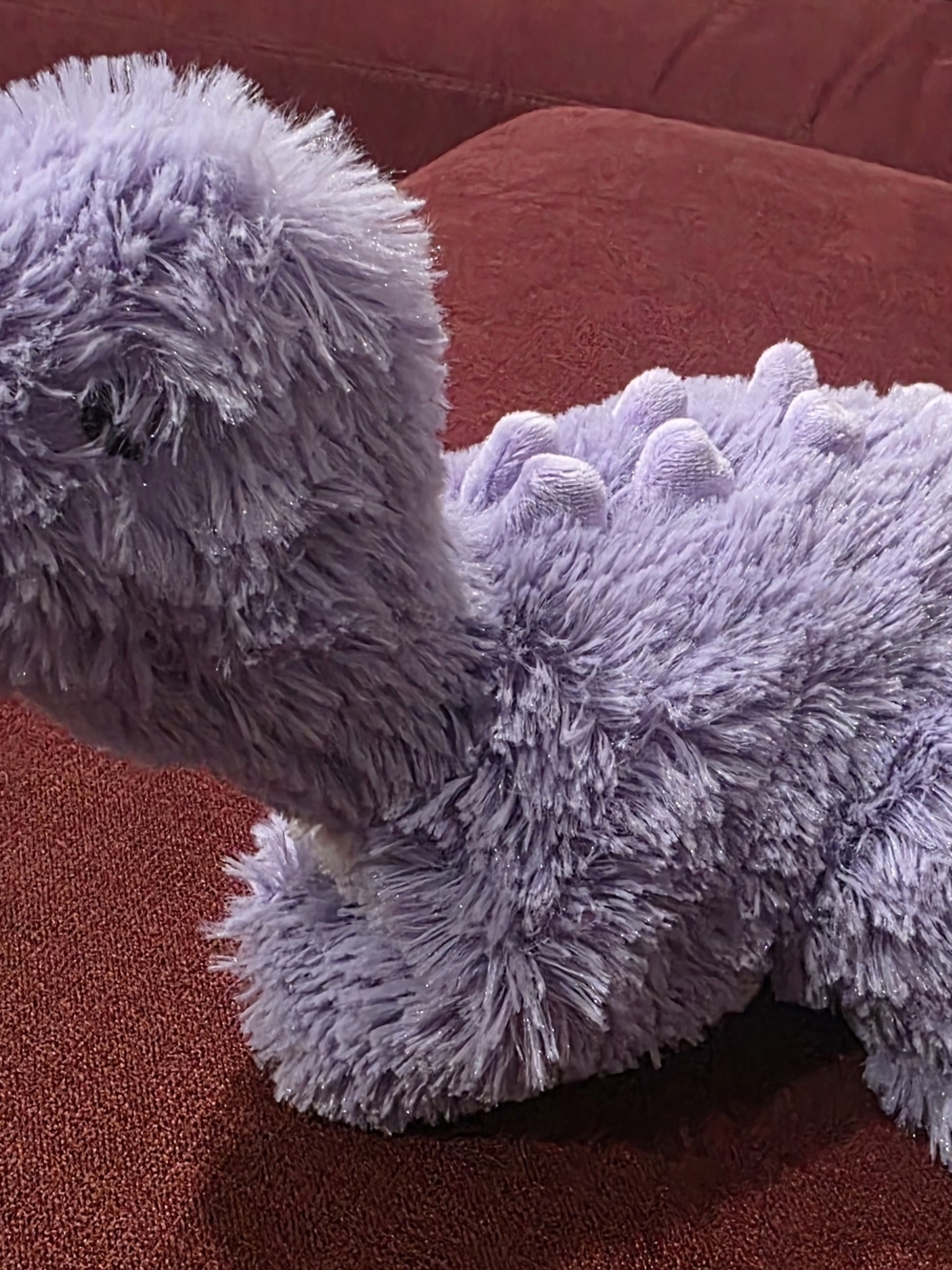 Warmies Cozy Plush Purple Dinosaur Therapy Microwavable Heatable Toy